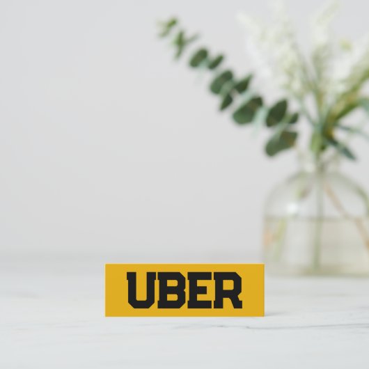 Uber Driver QR Mini Visitenkarte (Stehend Vorderseite)