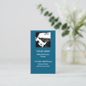 Uber Driver Ride Hailing Business Cards Visitenkarte (Stehend Vorderseite)