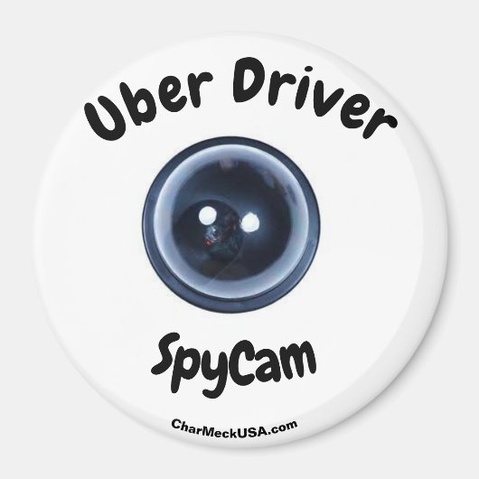 Uber Driver SpyCam Großmagnet Magnet (Vorne)