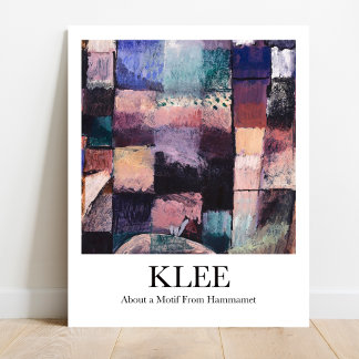 Über ein Motiv aus Hammamet von Paul Klee Poster