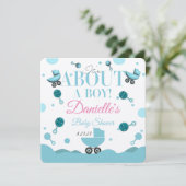 Über eine Baby-Dusche laden Sie ein Einladung (Stehend Vorderseite)