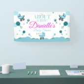 Über eine Baby-Dusche laden Sie ein Geschenkbeutel Banner (Messe)