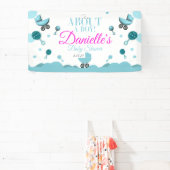 Über eine Baby-Dusche laden Sie ein Geschenkbeutel Banner (InSitu)