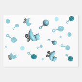 Über eine Baby-Dusche laden Sie ein Geschenkbeutel Geschenkpapier Set (Vorderseite 3)