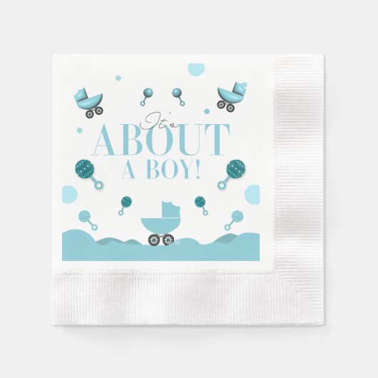 Über eine Baby-Dusche laden Sie ein Geschenkbeutel Serviette (Vorderseite)
