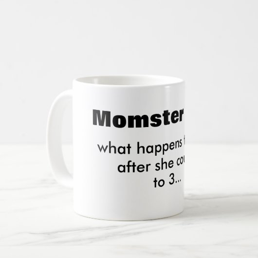 Über eine Mama Kaffeetasse (Vorderseite Links)
