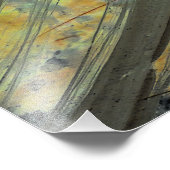 "Über einem Biber-Staudamm II" Abstrakt erweiterte Fotodruck (Ecke)