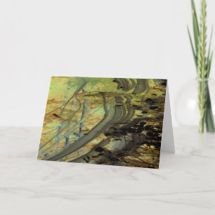 "Über einem Biber-Staudamm II" Abstrakt erweiterte Karte