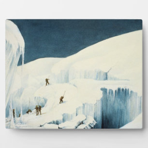 Über einen Ravine, von 'A Narrative of a Ascent Fotoplatte