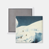 Über einen Ravine, von 'A Narrative of a Ascent Magnet (Vorderseite/Rückseite)