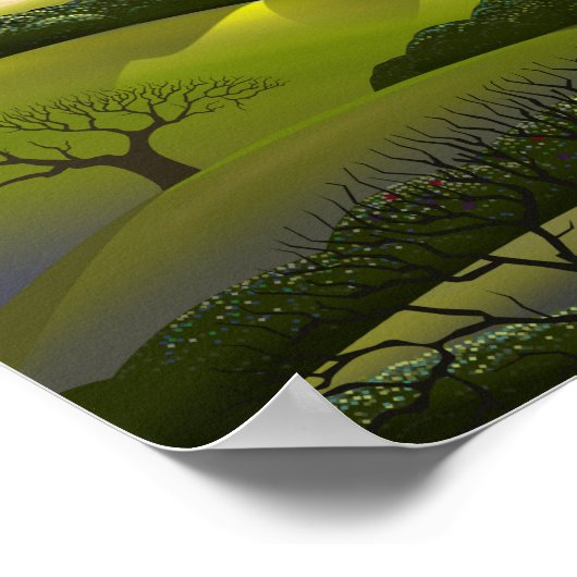 Über einen Regenbogen Poster (Ecke)