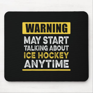 Über Eishockey sprechen, wann immer lustig Eishock Mousepad