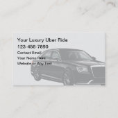 Uber Fahrdienst  Visitenkarte (Vorderseite)