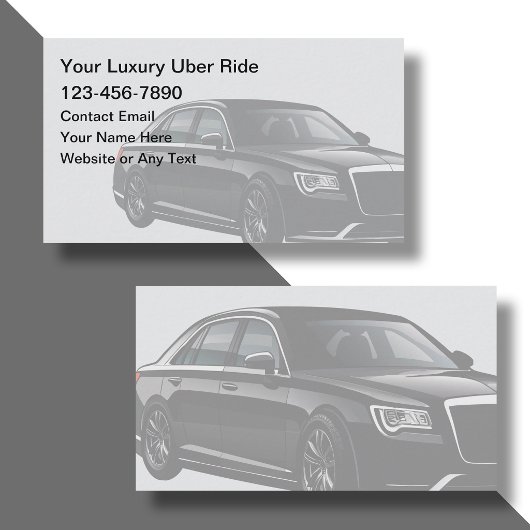 Uber Fahrdienst  Visitenkarte