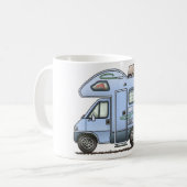 Über Fahrerhaus-Camper-Tasse Kaffeetasse (Vorderseite Links)