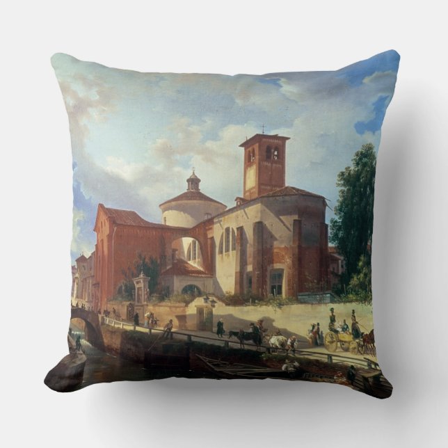 Über Fatabene Fratelli, Mailand, 1830 Kissen (Vorderseite)