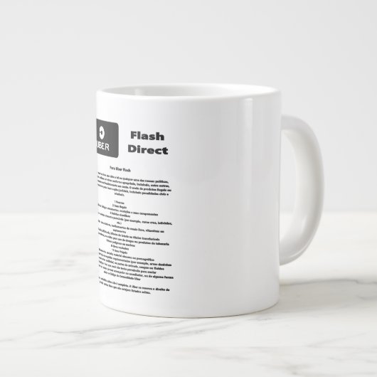 Uber Flash Direct Diretrizes Jumbo-Tasse (Vorderseite Rechts)