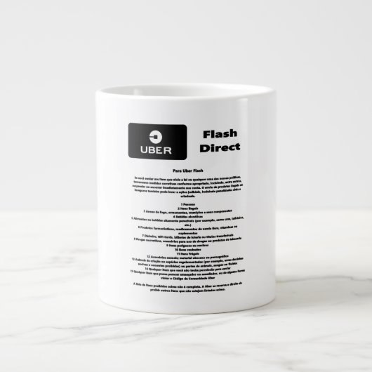Uber Flash Direct Diretrizes Jumbo-Tasse (Vorderseite)