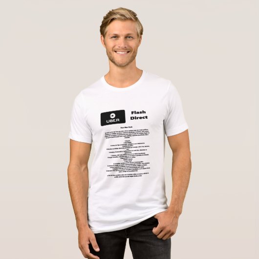 Uber Flash Direct Diretrizes Tri-Blend Shirt (Vorderseite voll)