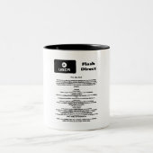 Uber Flash Direct Diretrizes Zweifarbige Tasse (Mittel)