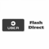 Uber Flash e Direct Aufkleber (Vorderseite)
