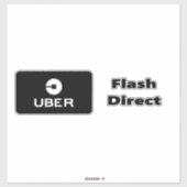 Uber Flash e Direct Aufkleber (Blatt)