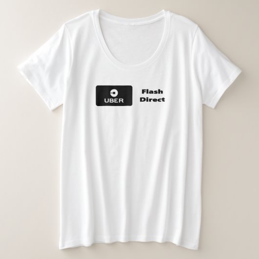 Uber Flash e Direct Große Größe T-Shirt (Design vorne)