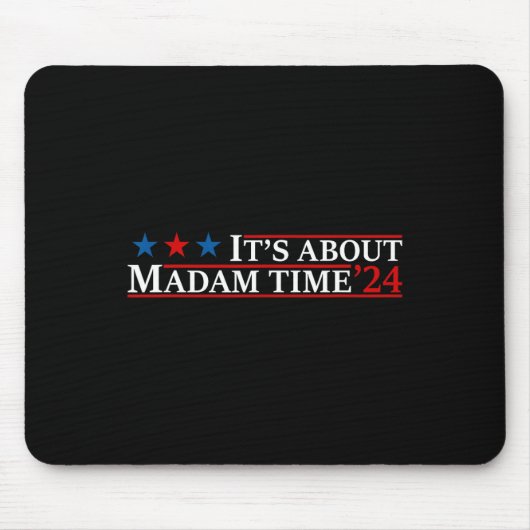 Über Frau Time Harris 2024 Kamala Childless Cat Mousepad (Vorne)
