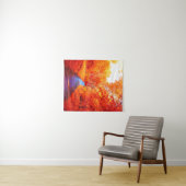 Über gesättigten orangegelben Herbstschlamm Wandteppich (Beispiel (Horizontal))