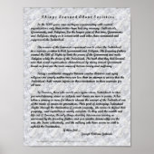 Über Gesellschaften gelernte Dinge Poster (Vorne)