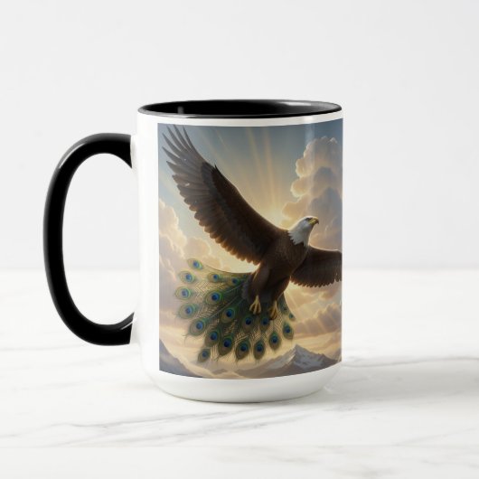 Über Grenzen hinausfliegen Tasse (Links)