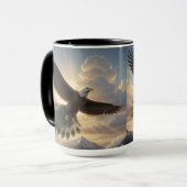 Über Grenzen hinausfliegen Tasse (Vorderseite Links)