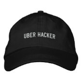 Uber Hacker Bestickte Kappe (Vorderseite)
