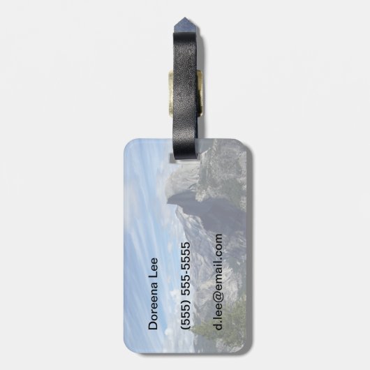 Über halber Haube Gepäckanhänger (Rückseite vertikal)