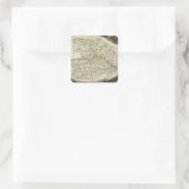 Über Hand und Dormaus Quadratischer Aufkleber (Tasche)