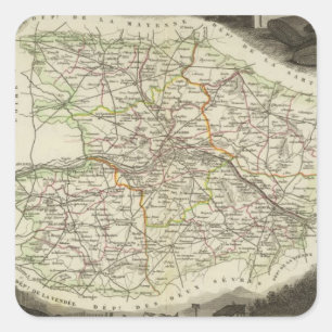 Über Hand und Dormaus Quadratischer Aufkleber