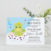 Über Hatch Dragon | Virtual Baby-Dusche Einladung (Stehend Vorderseite)