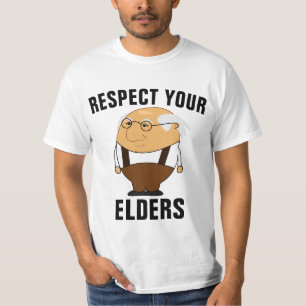 ÜBER HILL BIRTHDAY FARRNY RESPECT ÄLTERE T - SHIRT