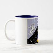 über Hügel und unter Hügel Zweifarbige Tasse (Links)