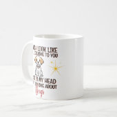 Über Hunde nachdenken - Personalisiert Kaffeetasse (Vorderseite Links)