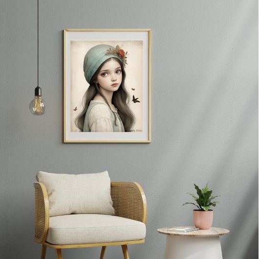 Über ihre Augen - drucken Poster