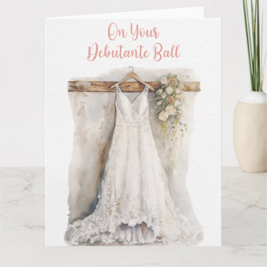 Über Ihren Debutantall Karte (Vorderseite)