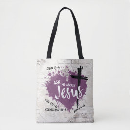 Über JESUS Christlich Scripture Gospel Graffiti Tasche