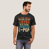 Über K-Pop sprechen T-Shirt (Vorne ganz)