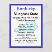 Über Kentucky Postkarte (Vorderseite)