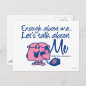 Über kleine Miss Chatterbox reden Postkarte (Vorne/Hinten)