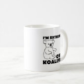 Über Koalafied lustiger Tasse (VorderseiteRechts)