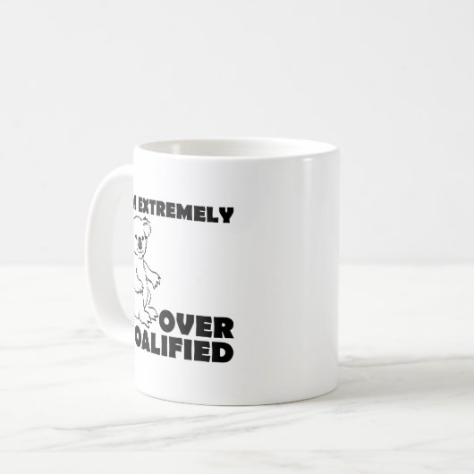 Über Koalafied lustiger Tasse (Vorderseite Links)