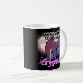Über Kryptiden sprechen lustig Bigfoot Mothman Kaffeetasse (VorderseiteRechts)