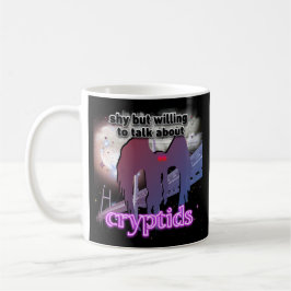 Über Kryptiden sprechen lustig Bigfoot Mothman Kaffeetasse